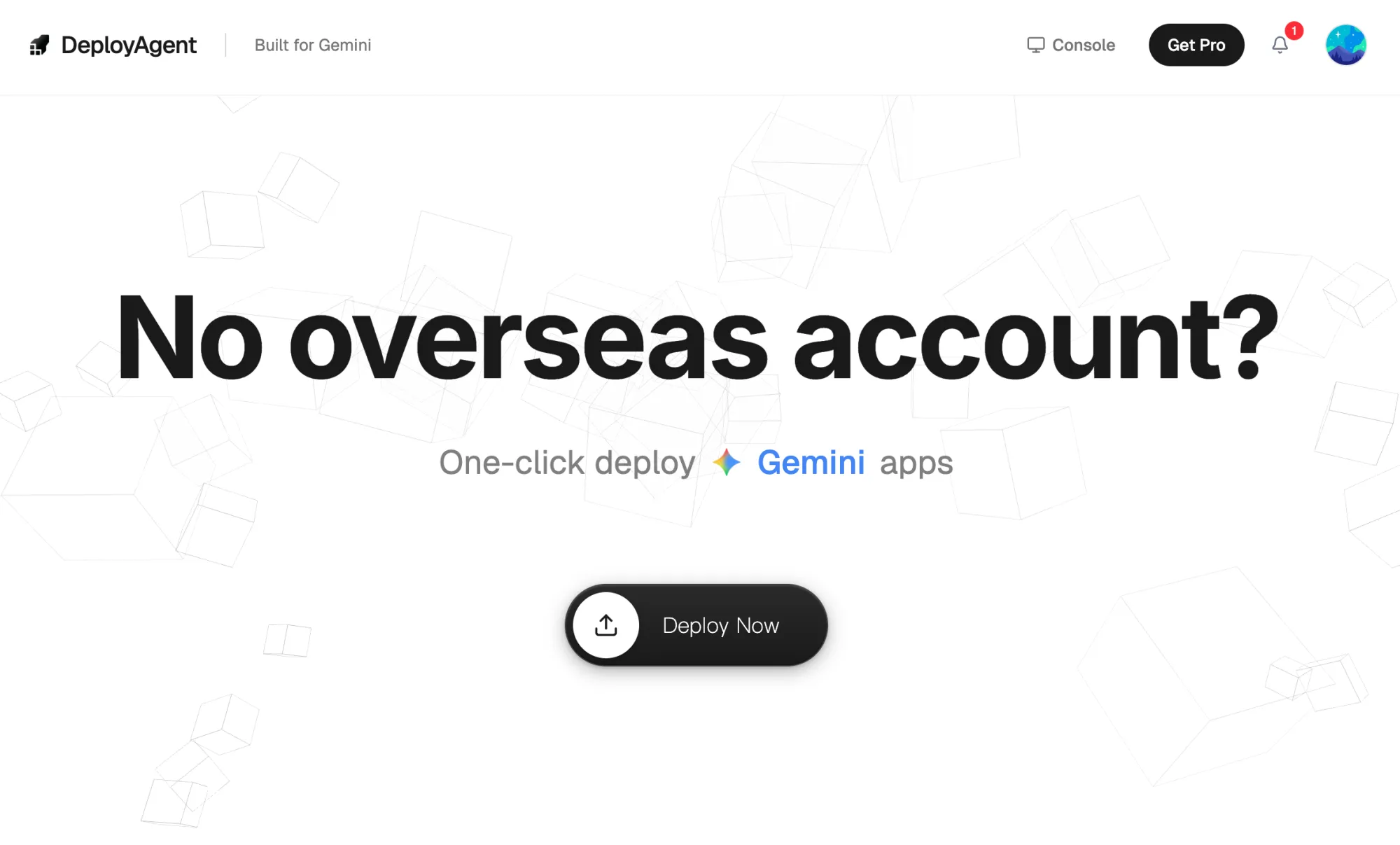 DeployAgent Homepage